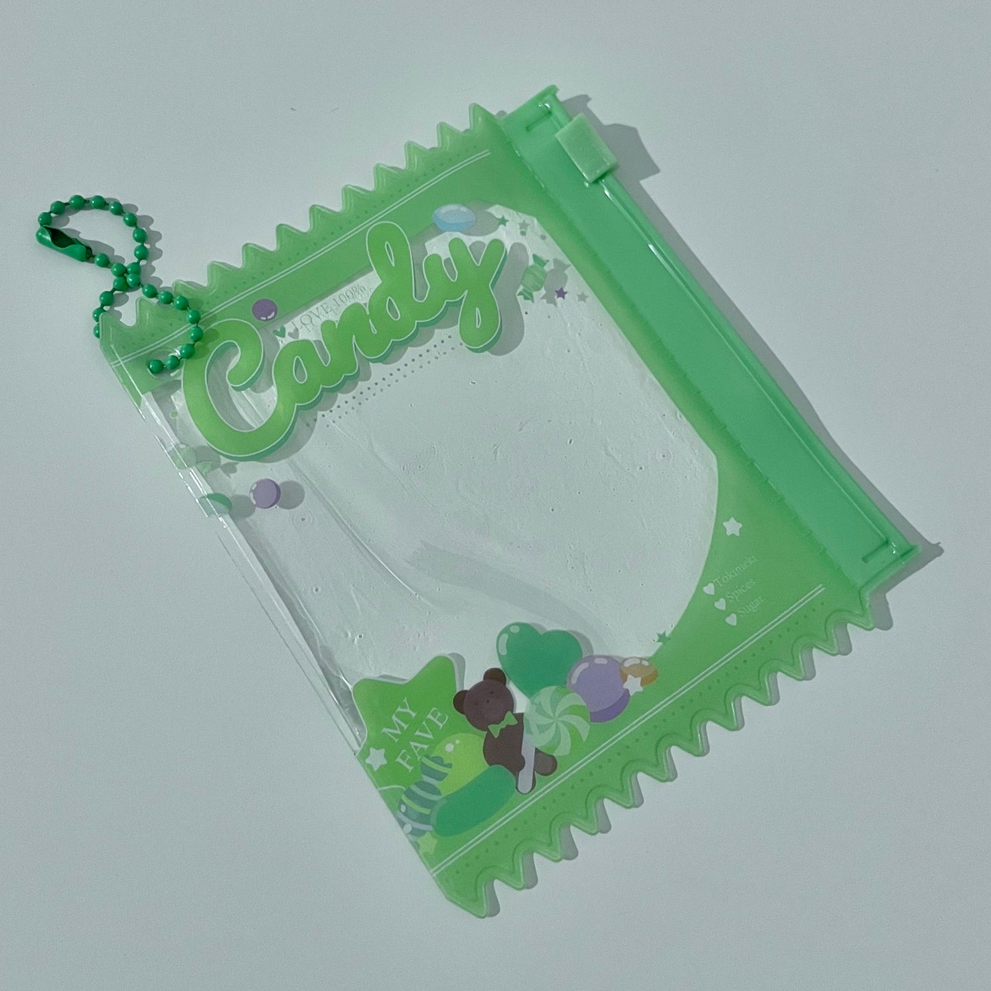 Storage Pouch Keychain - Candy Green