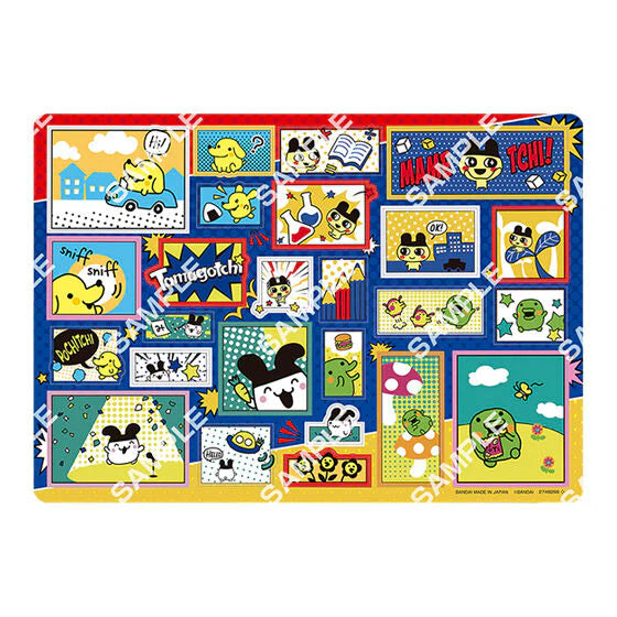 Bandai Tamagotchi Gashapon Collectible Jumbo Sticker Sheet Dass - Design 2