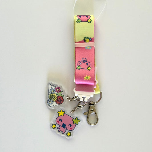 Tamagotchi Lanyard Detachable Clip and Charms - Violetchi