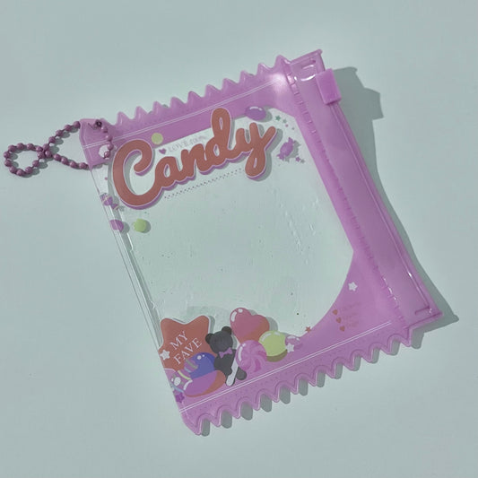 Storage Pouch Keychain - Candy Pink