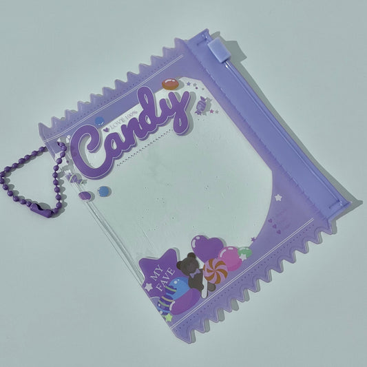 Storage Pouch Keychain - Candy Purple