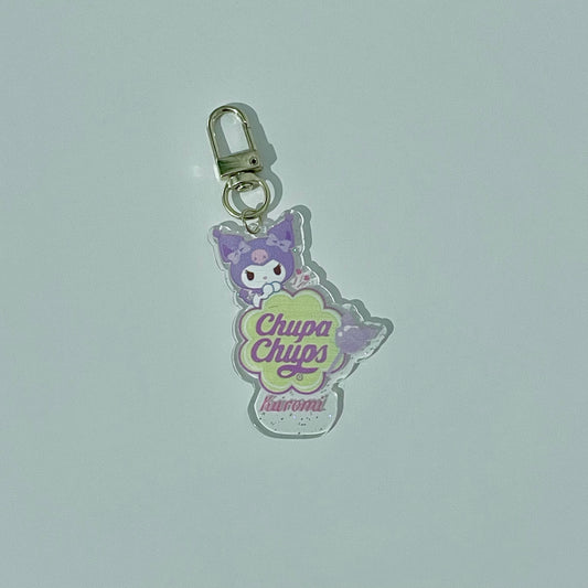 Keyring Charm - Lollipop Kuromi