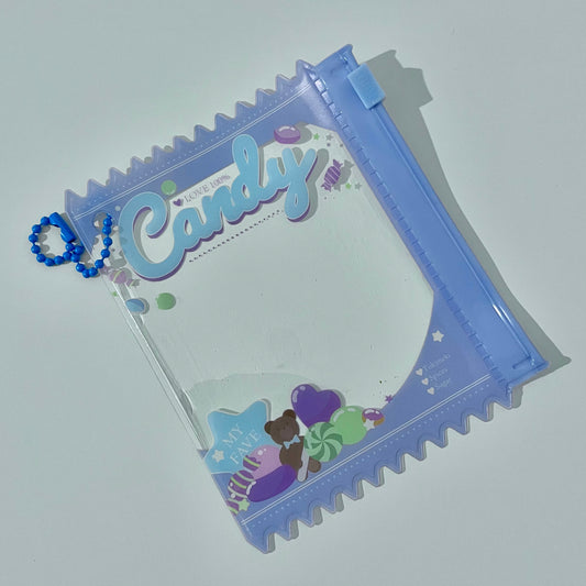 Storage Pouch Keychain - Candy Blue
