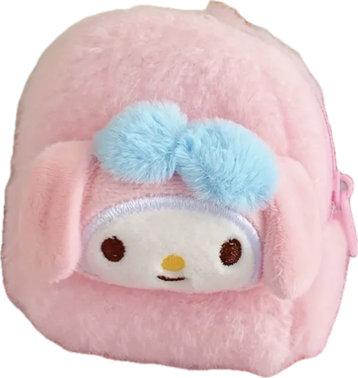 Storage Pouch Keyring - My Melody Fluffy