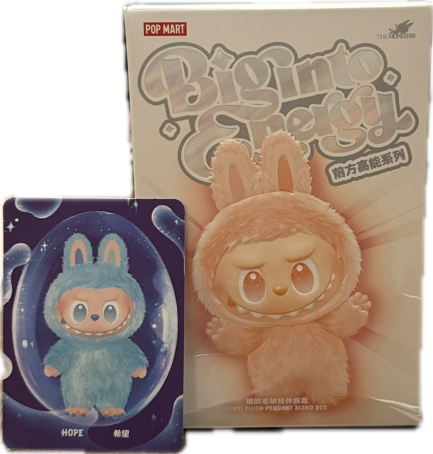 Pop Mart The Monsters Collectible V3 'Big Into Energy' Labubu - Hope (Blue)