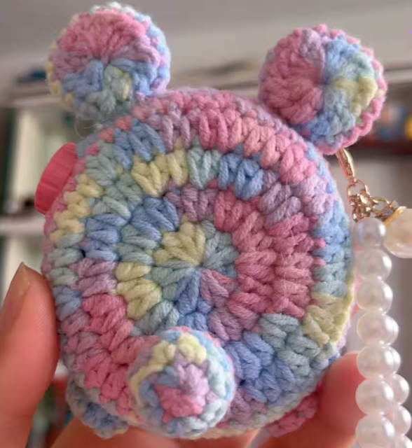 Tamagotchi Paradise Knitted Case - Teddy Blue