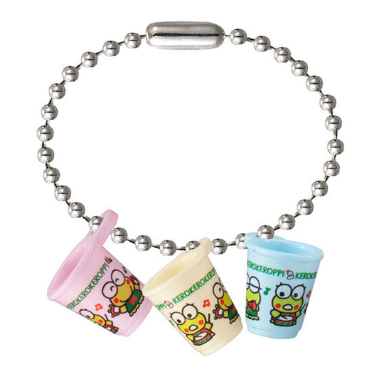 Bandai Gashapon Collectible Sanrio Retro Miniature Charm Keychain - Kero Kero Keroppi Cup