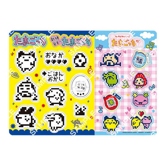 Bandai Tamagotchi Gashapon Collectible Jumbo Sticker Sheet Dass - Design 8